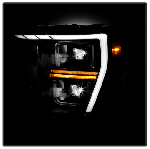 Image of 2021-2023 F150 Black Full LED Projector Headlights w/ Sequential Signal
